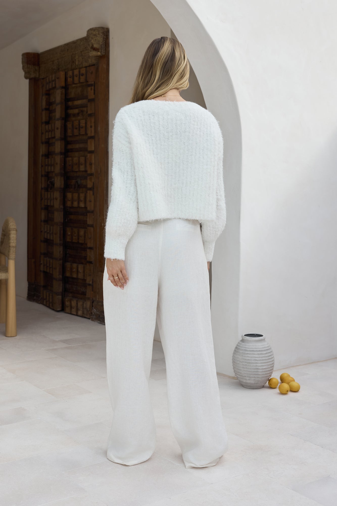 Ice Queen Knit Cardigan White