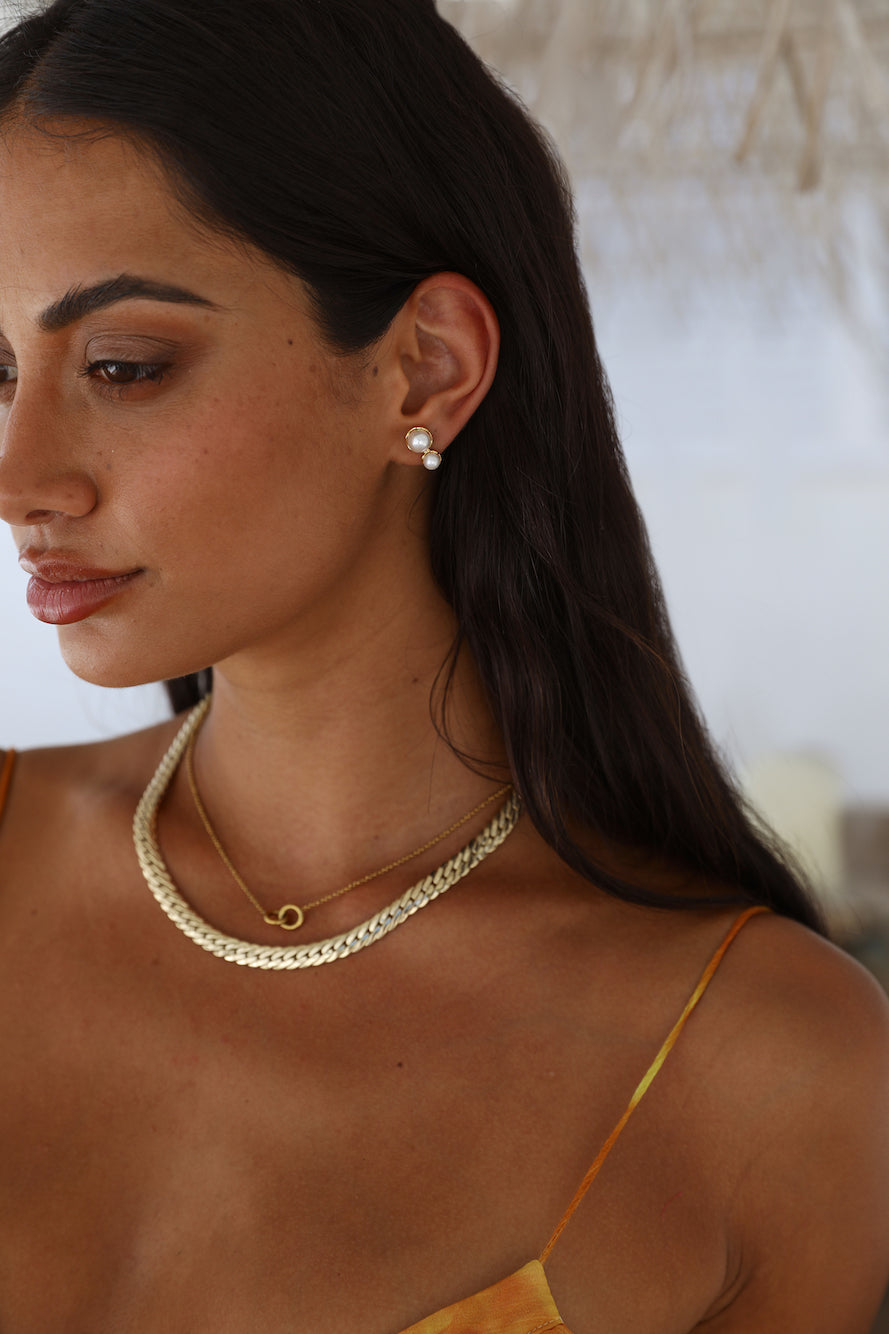 18k gold plated Caught In Destiny Necklace