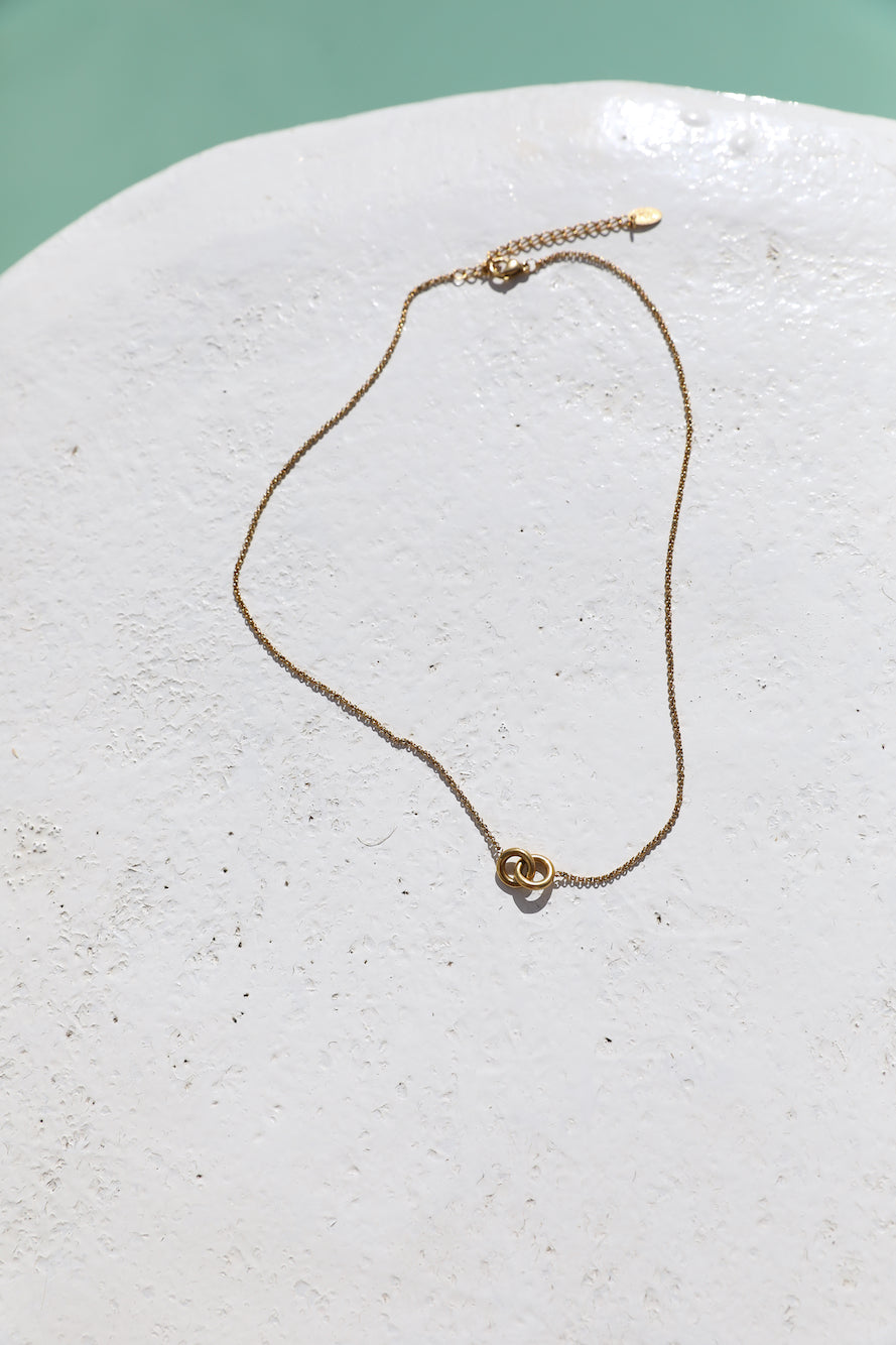 18k gold plated Caught In Destiny Necklace