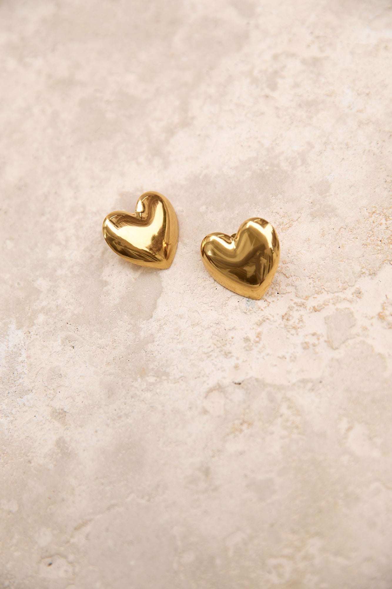 18k Gold Plated Lover Earrings Gold