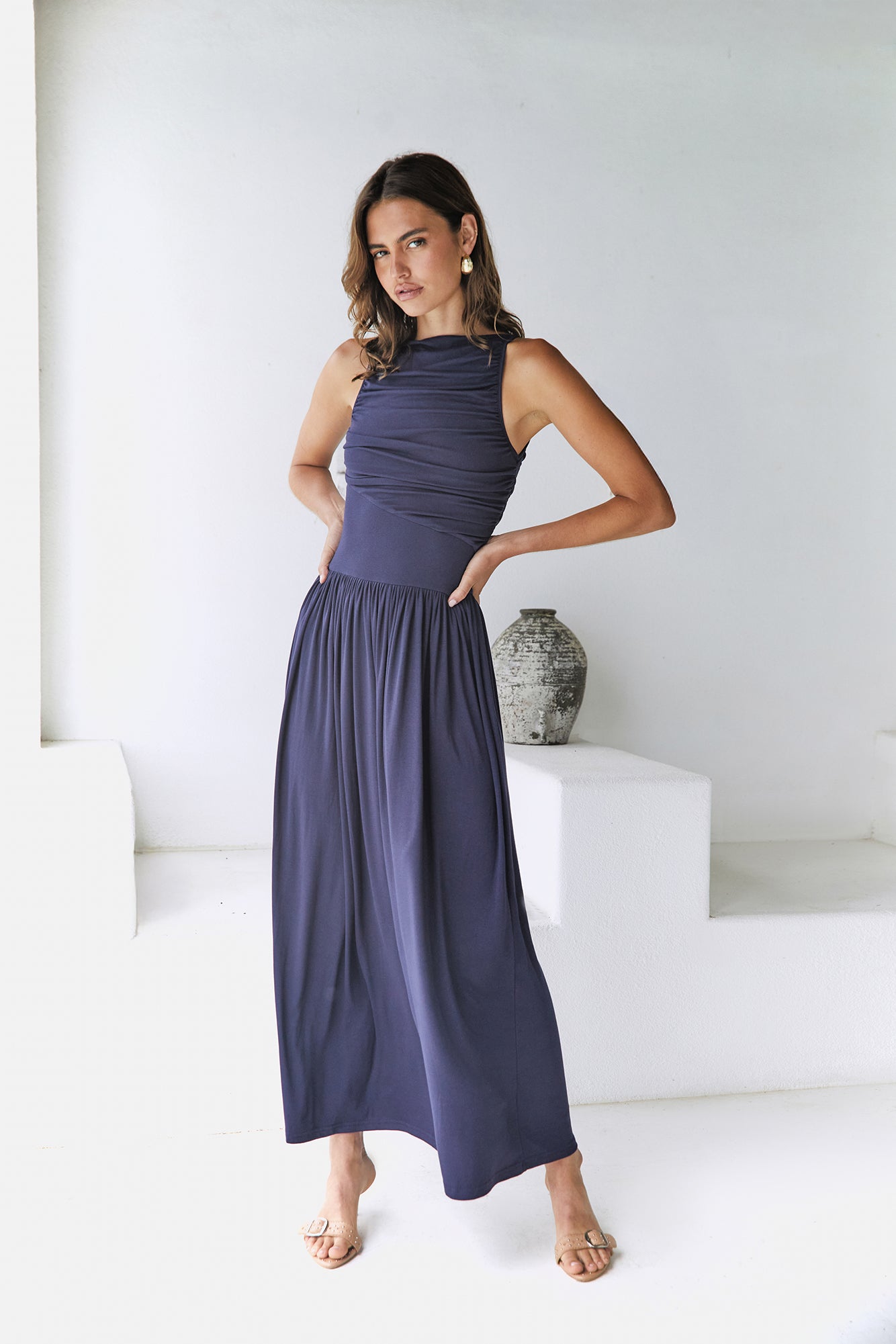 Nalla Maxi Dress Navy