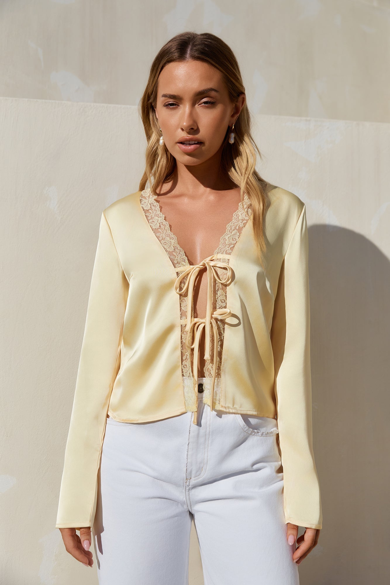 Castaway Long Sleeve Top Yellow