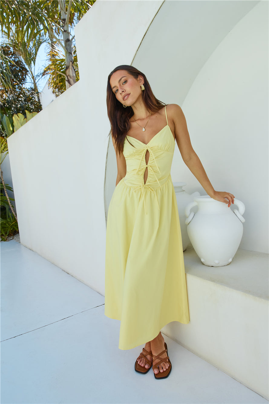 Sincerely True Maxi Dress Yellow