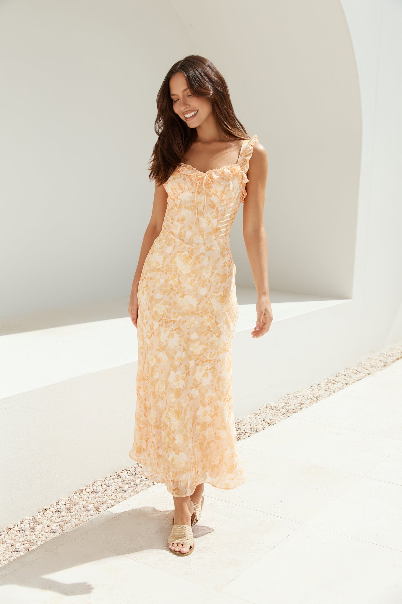 Botanica Maxi Dress Orange