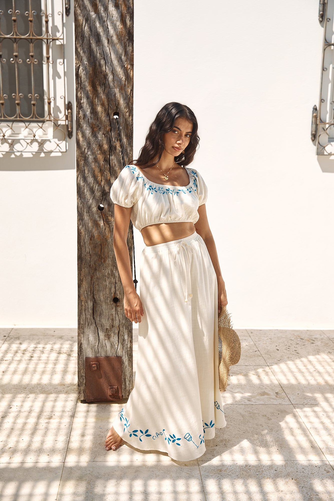 Ciao Bella Crop Top Beige