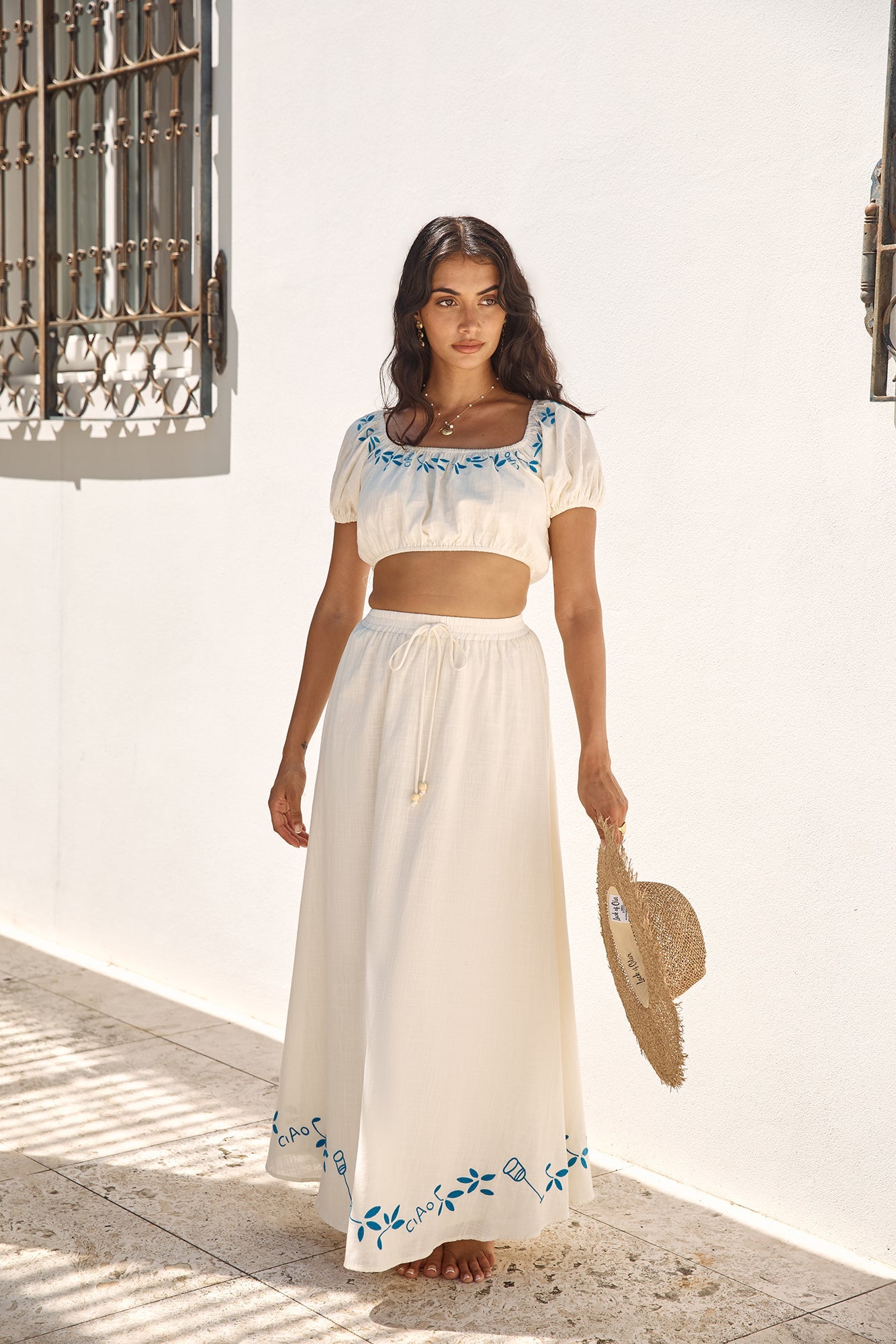 Ciao Bella Crop Top Beige