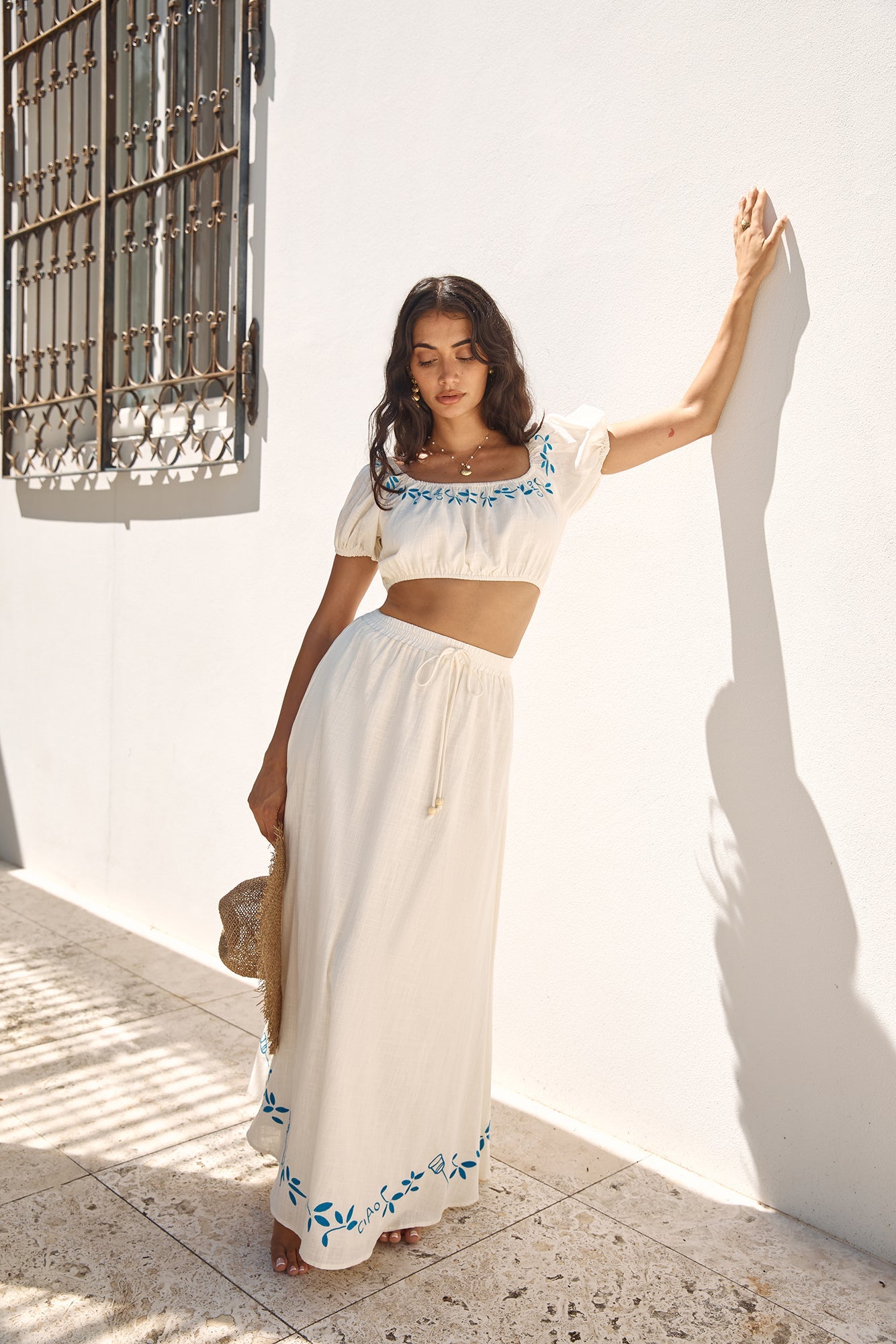 Ciao Bella Crop Top Beige