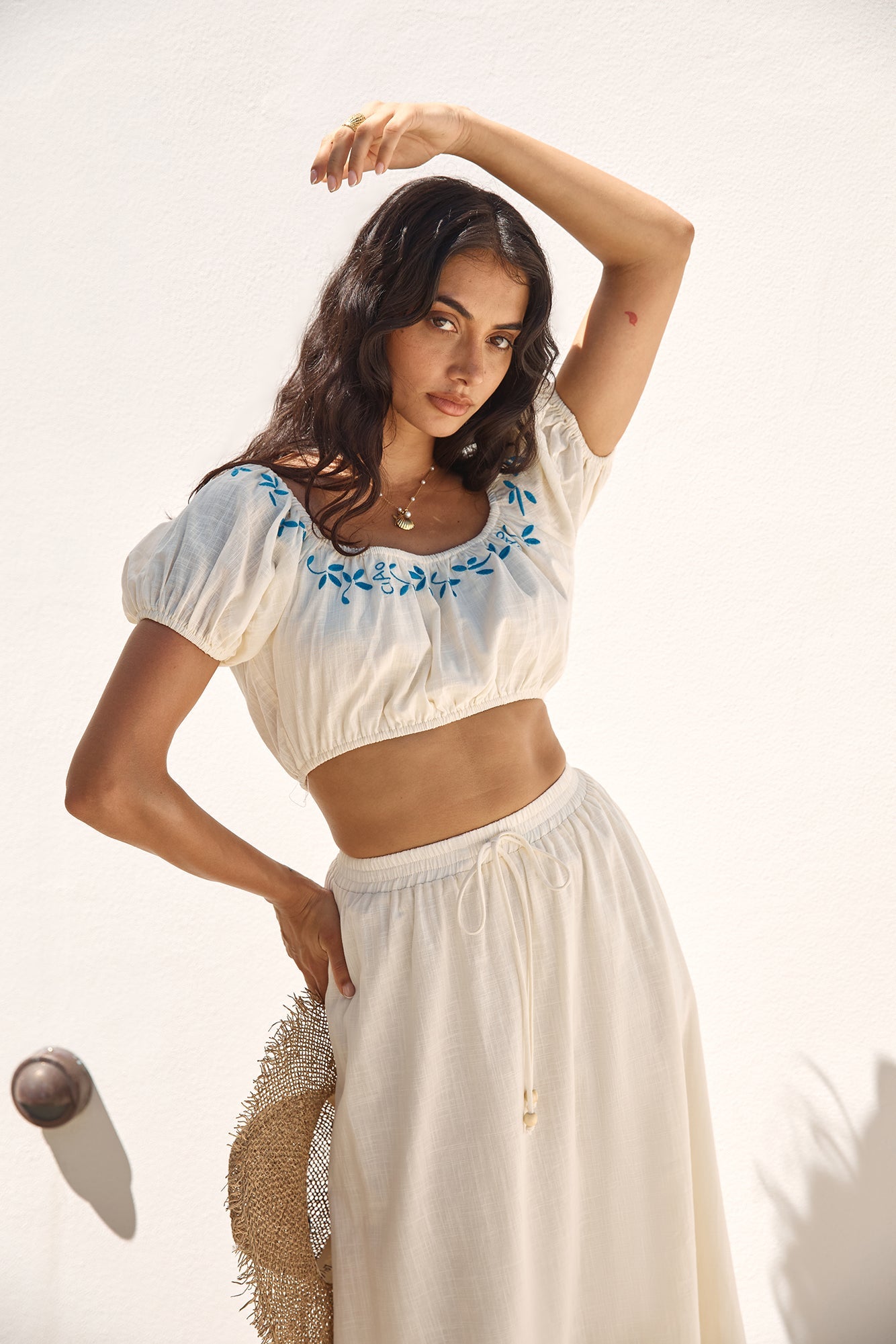 Ciao Bella Crop Top Beige