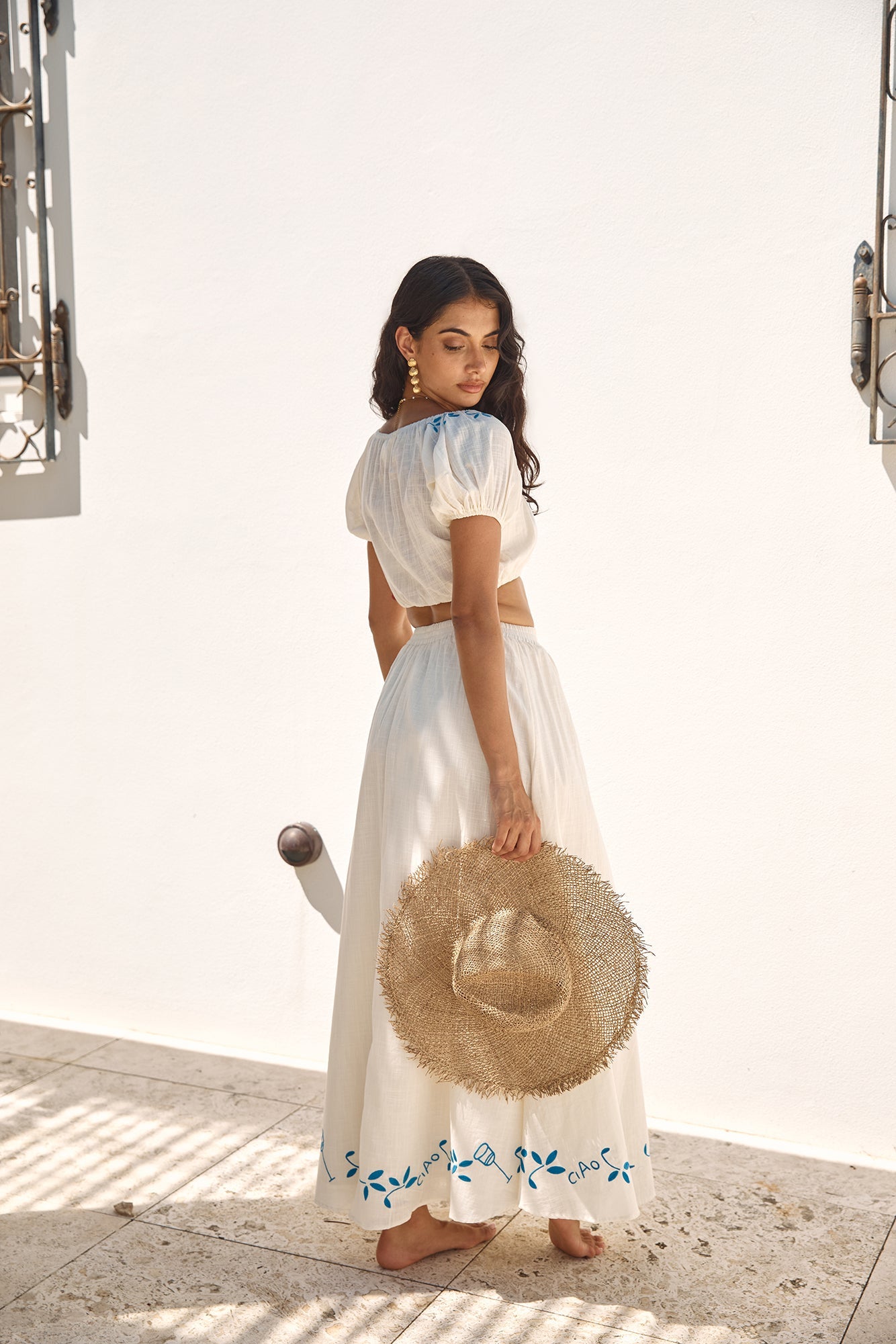 Ciao Bella Crop Top Beige
