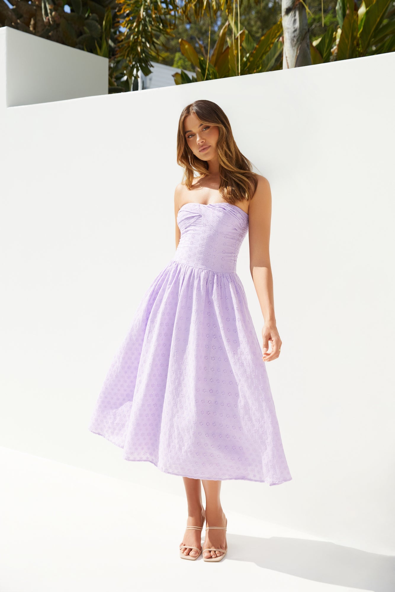 Mimi Moments Strapless Maxi Dress Lilac
