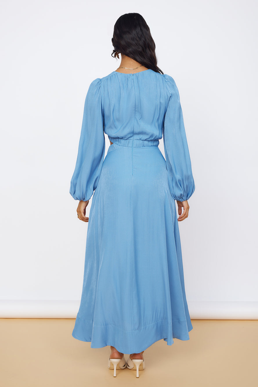 Up All Night Maxi Dress Blue