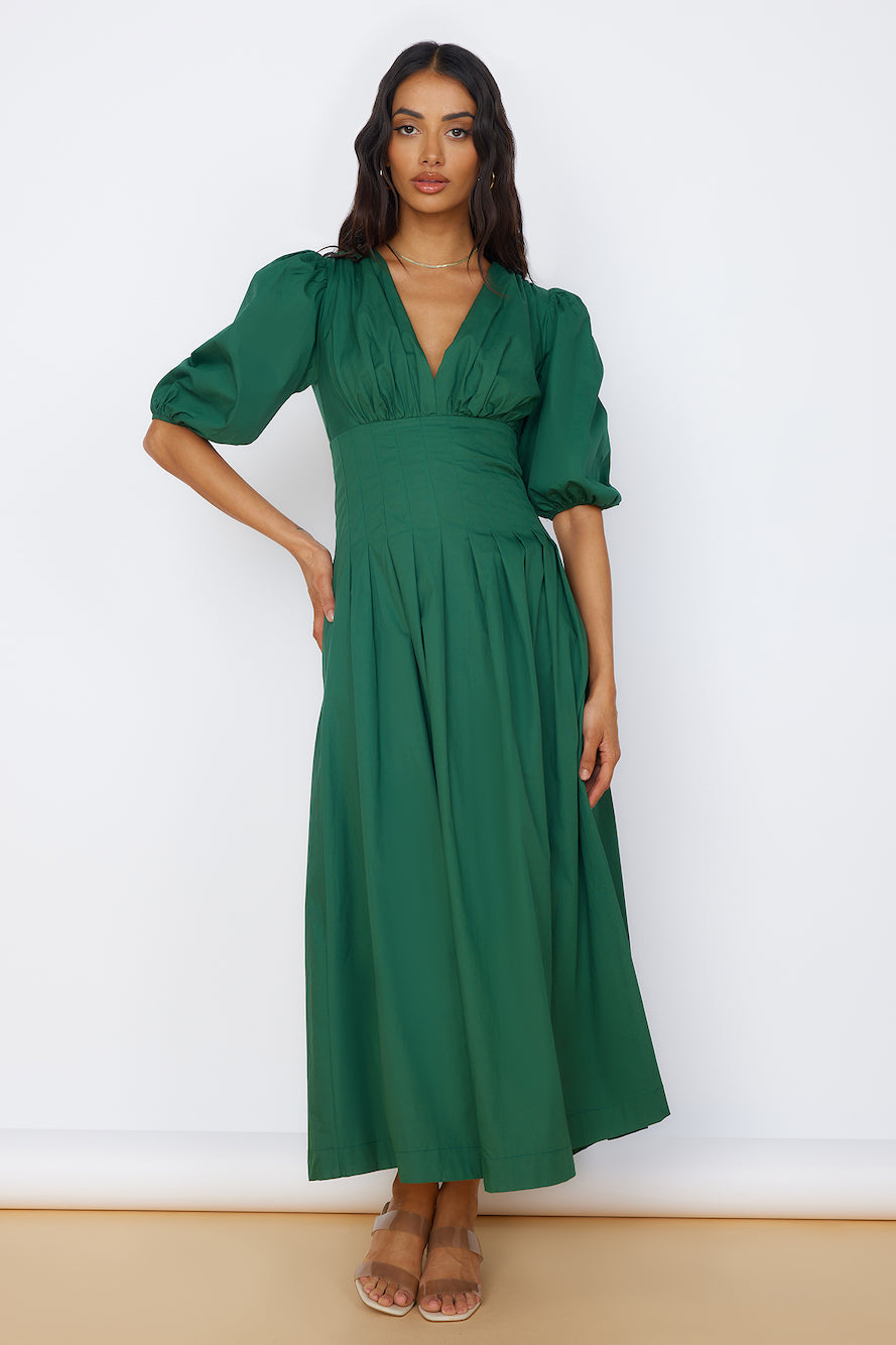 Nature's Escape Maxi Dress Green