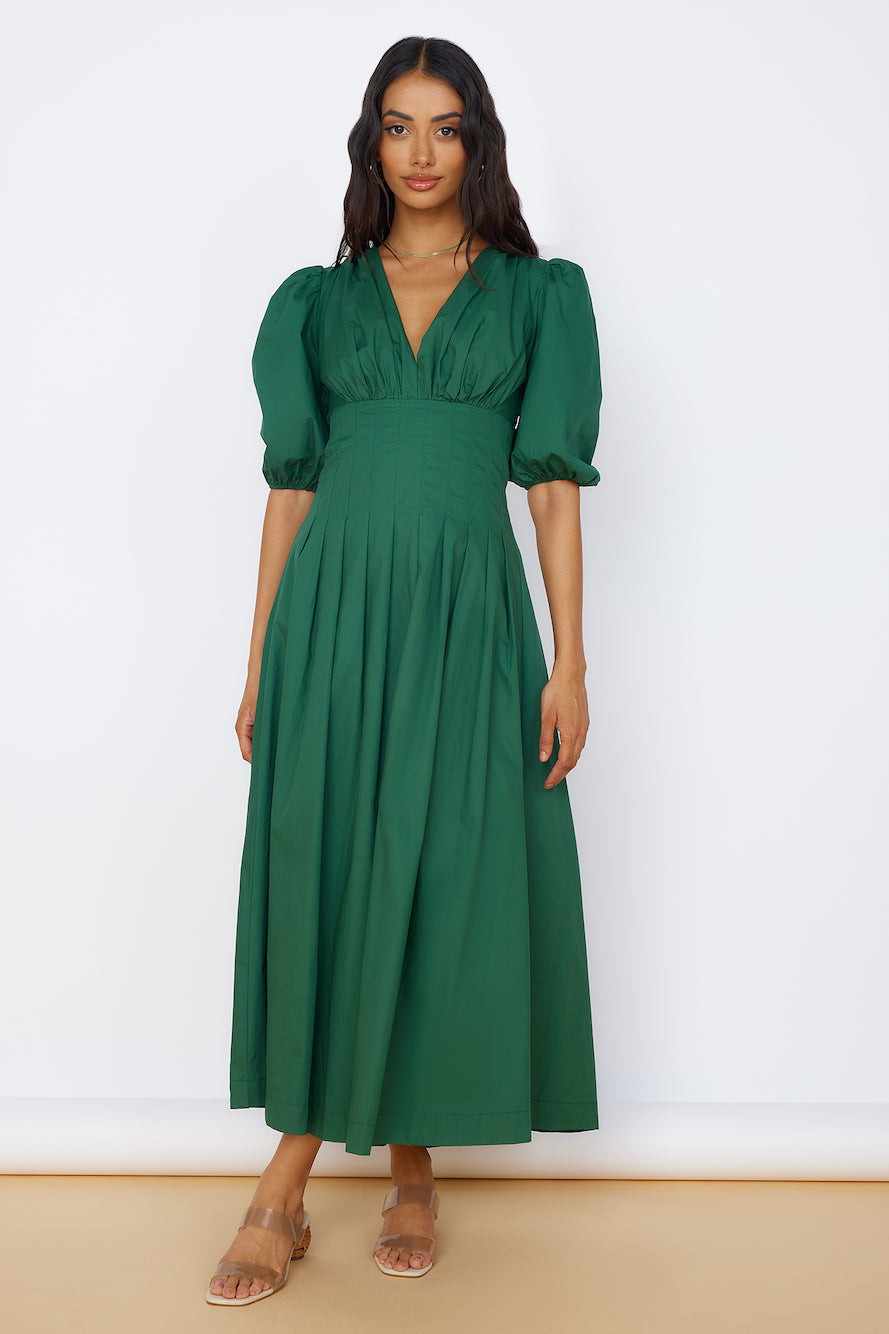 Nature's Escape Maxi Dress Green