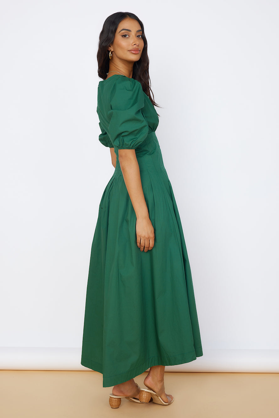 Nature's Escape Maxi Dress Green