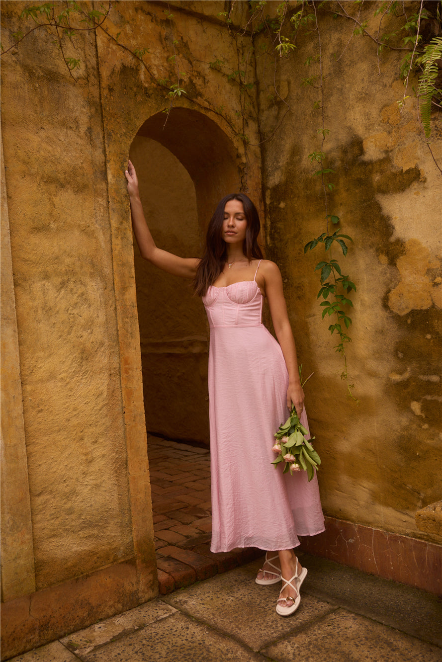 Petals on the Wind Maxi Dress Pink