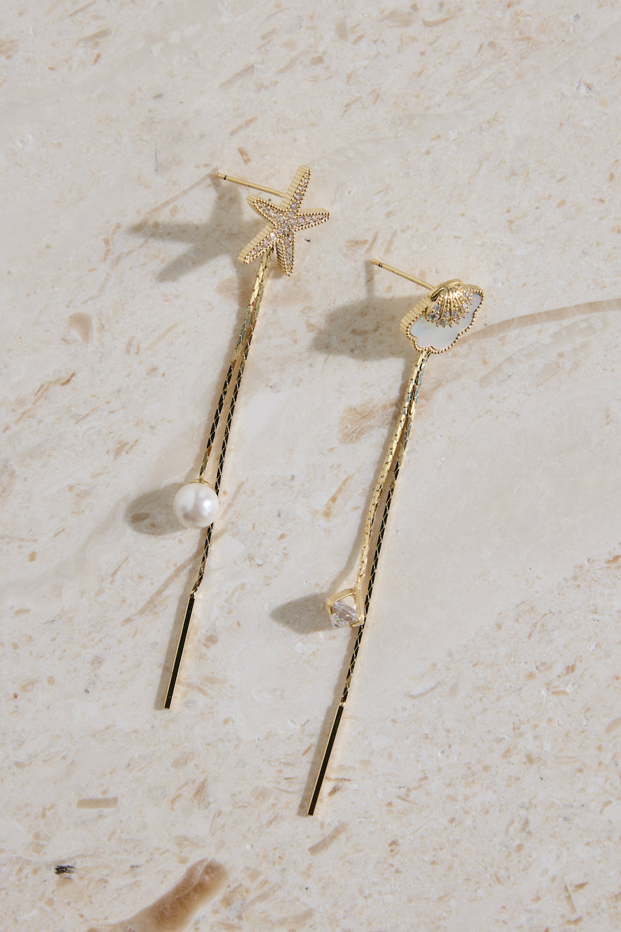 18K Gold Plated Endless Shore Earrings Gold