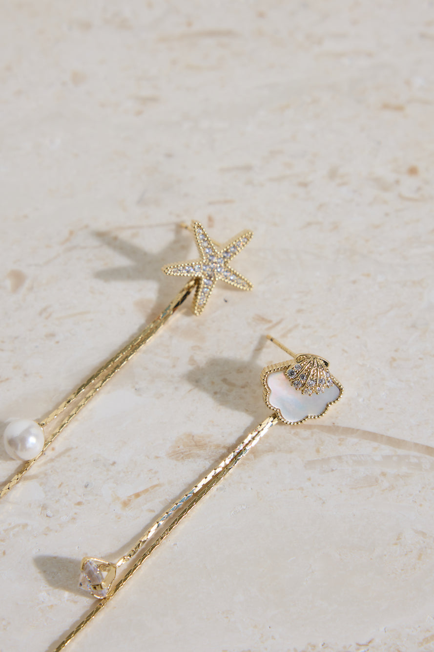 18K Gold Plated Endless Shore Earrings Gold