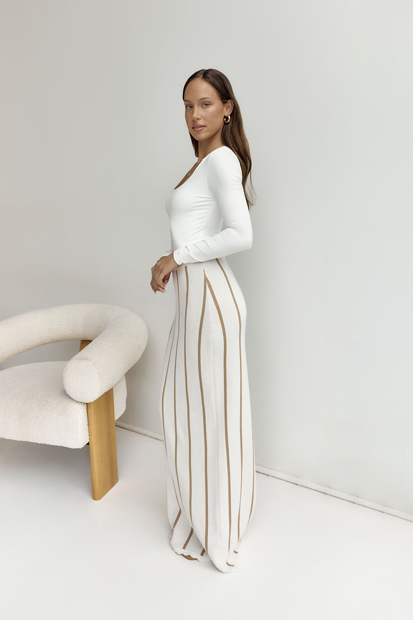 BASE Second Skin Long Sleeve Bodysuit White