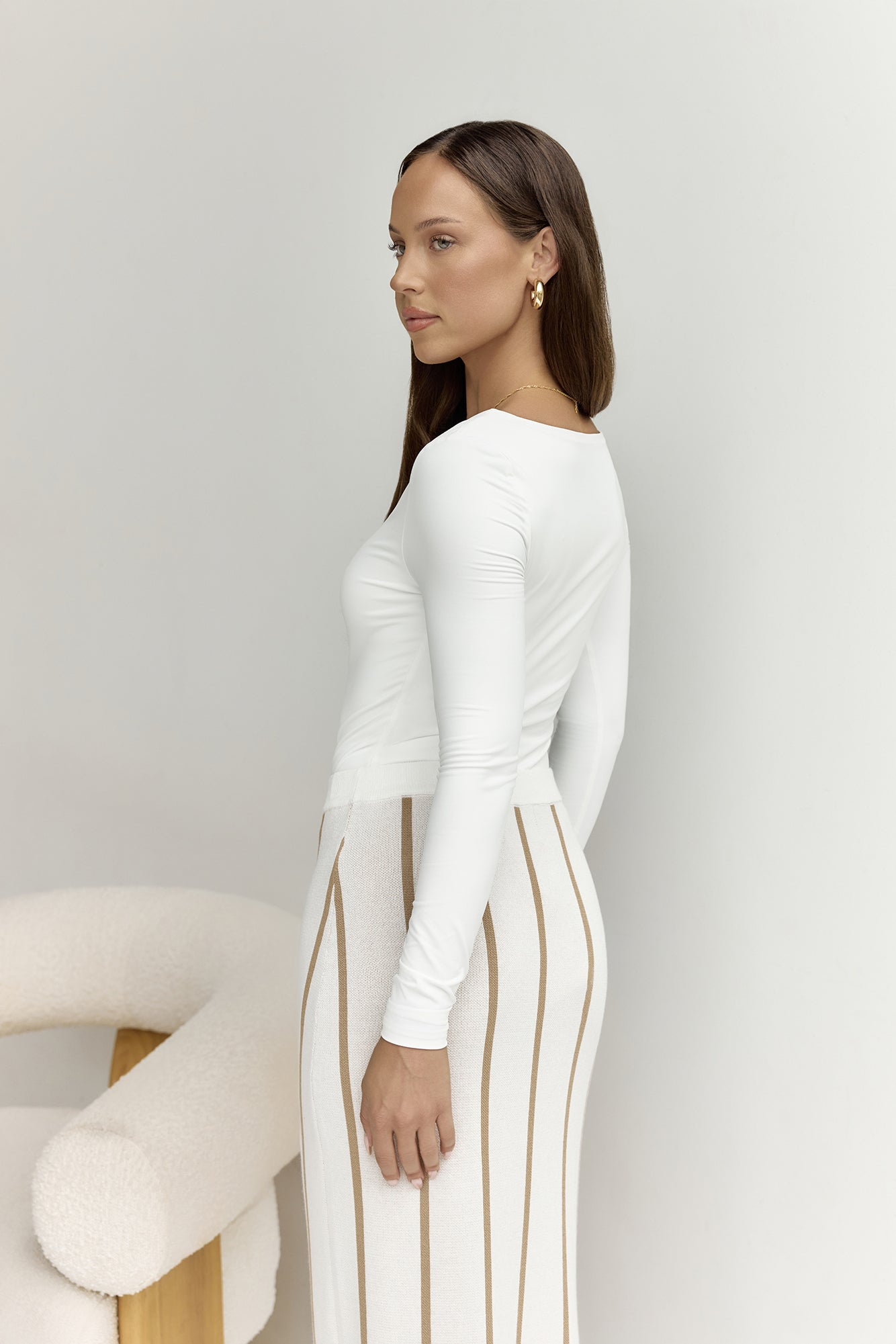 BASE Second Skin Long Sleeve Bodysuit White