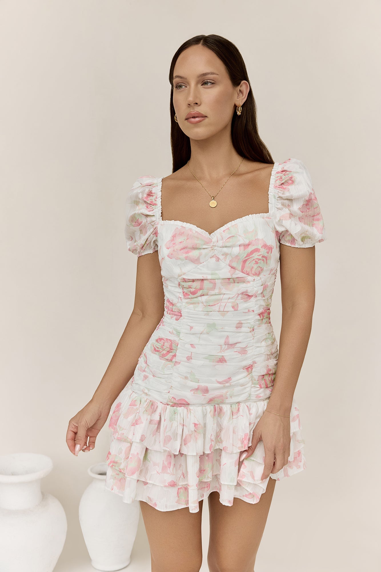 Flora’s Dream Mini Dress White