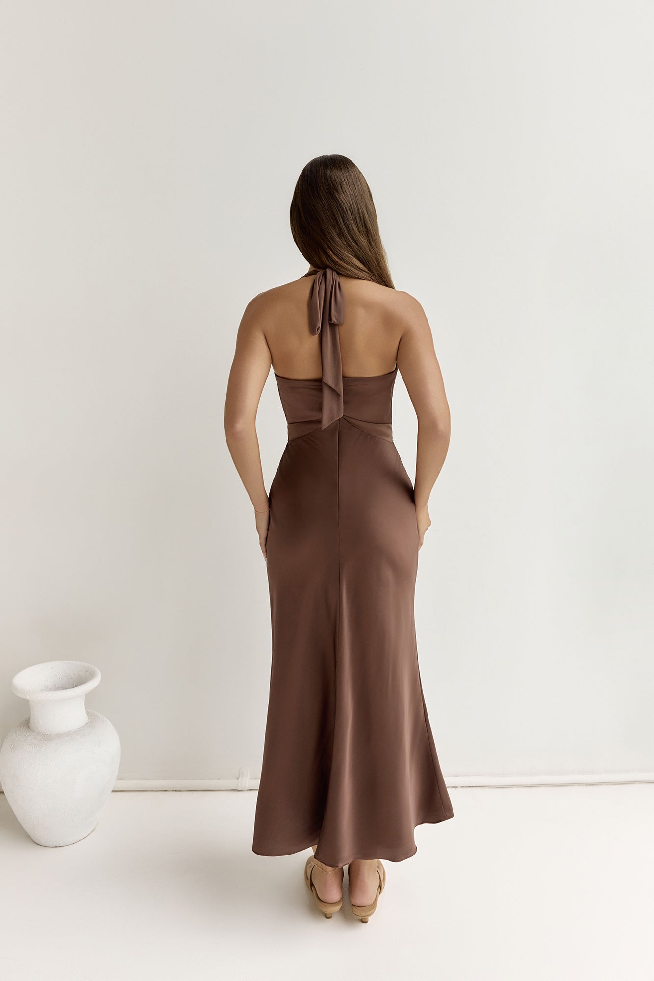 To The Dreamers Maxi Dress Brown