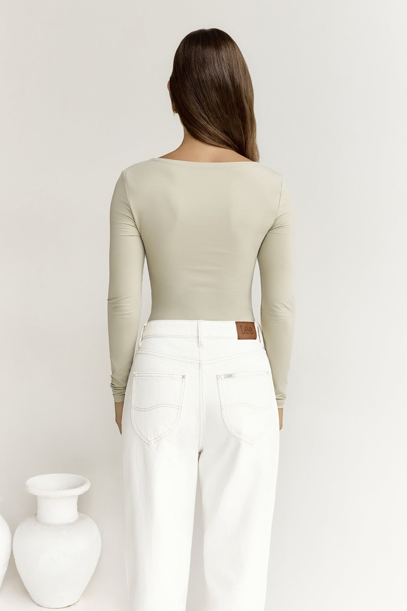 BASE Second Skin Long Sleeve Bodysuit Sage