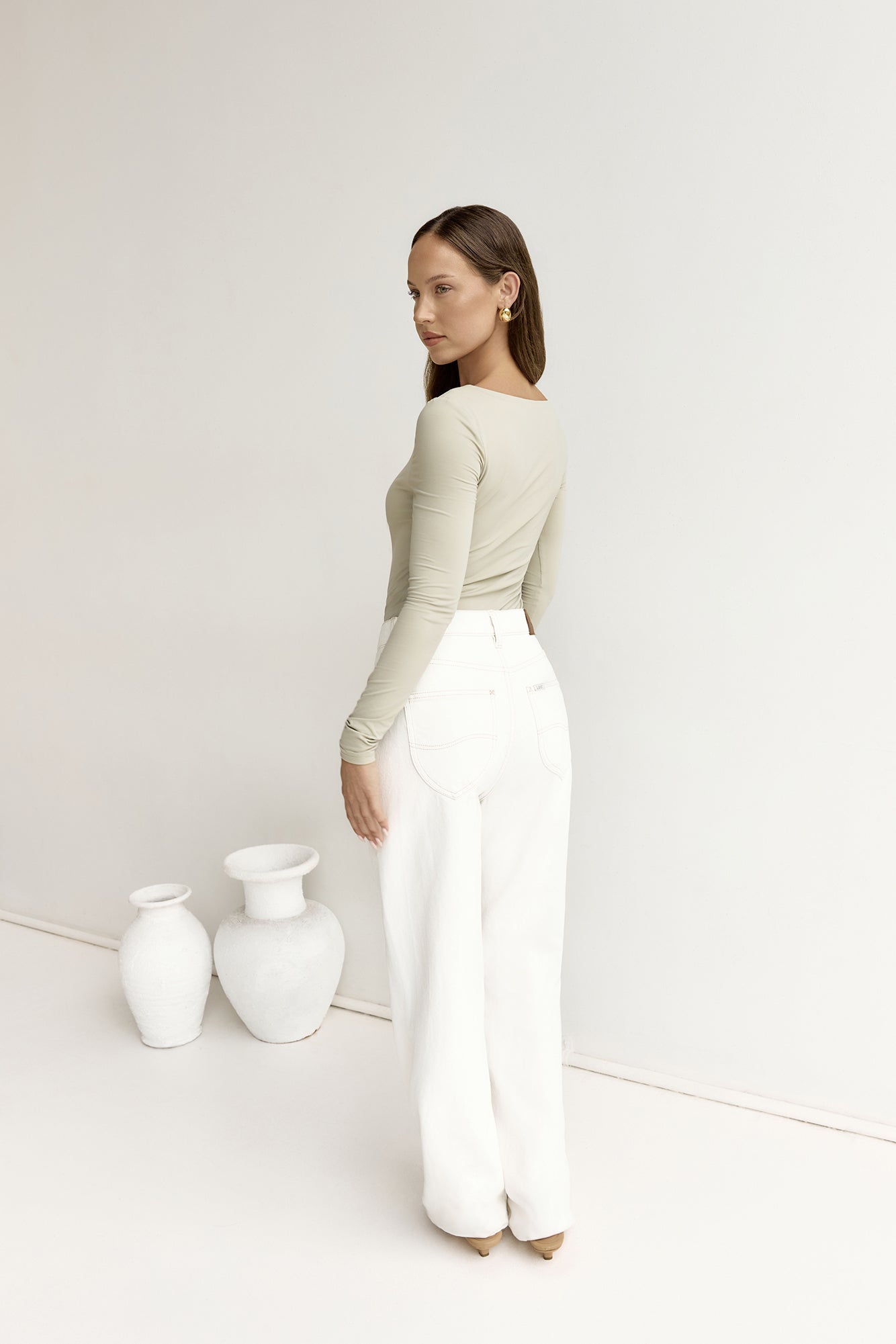 BASE Second Skin Long Sleeve Bodysuit Sage