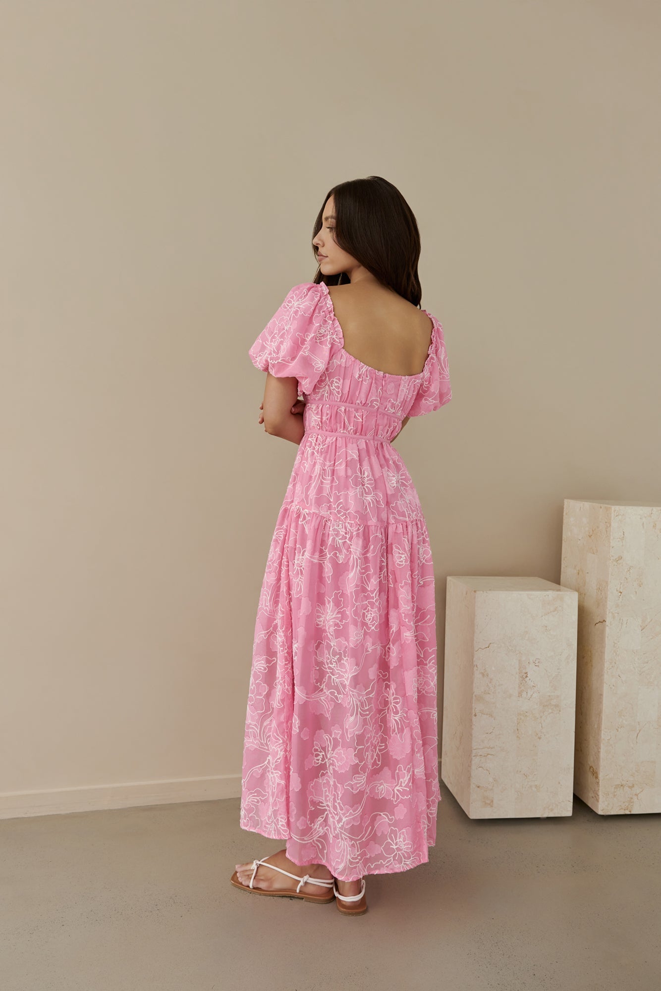 Step By Step Maxi Dress Pink