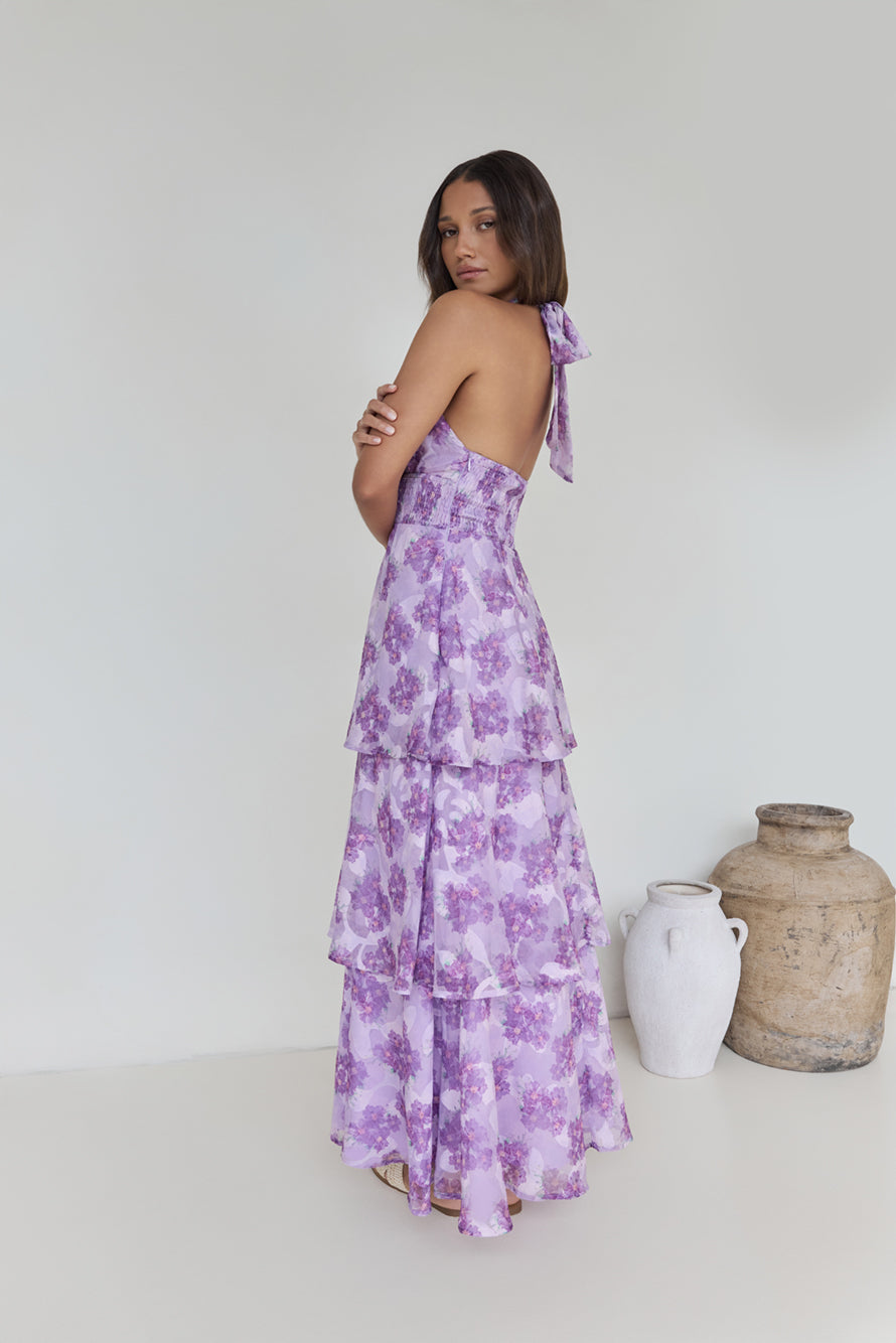 Lover And Dreamer Halter Maxi Dress Lilac