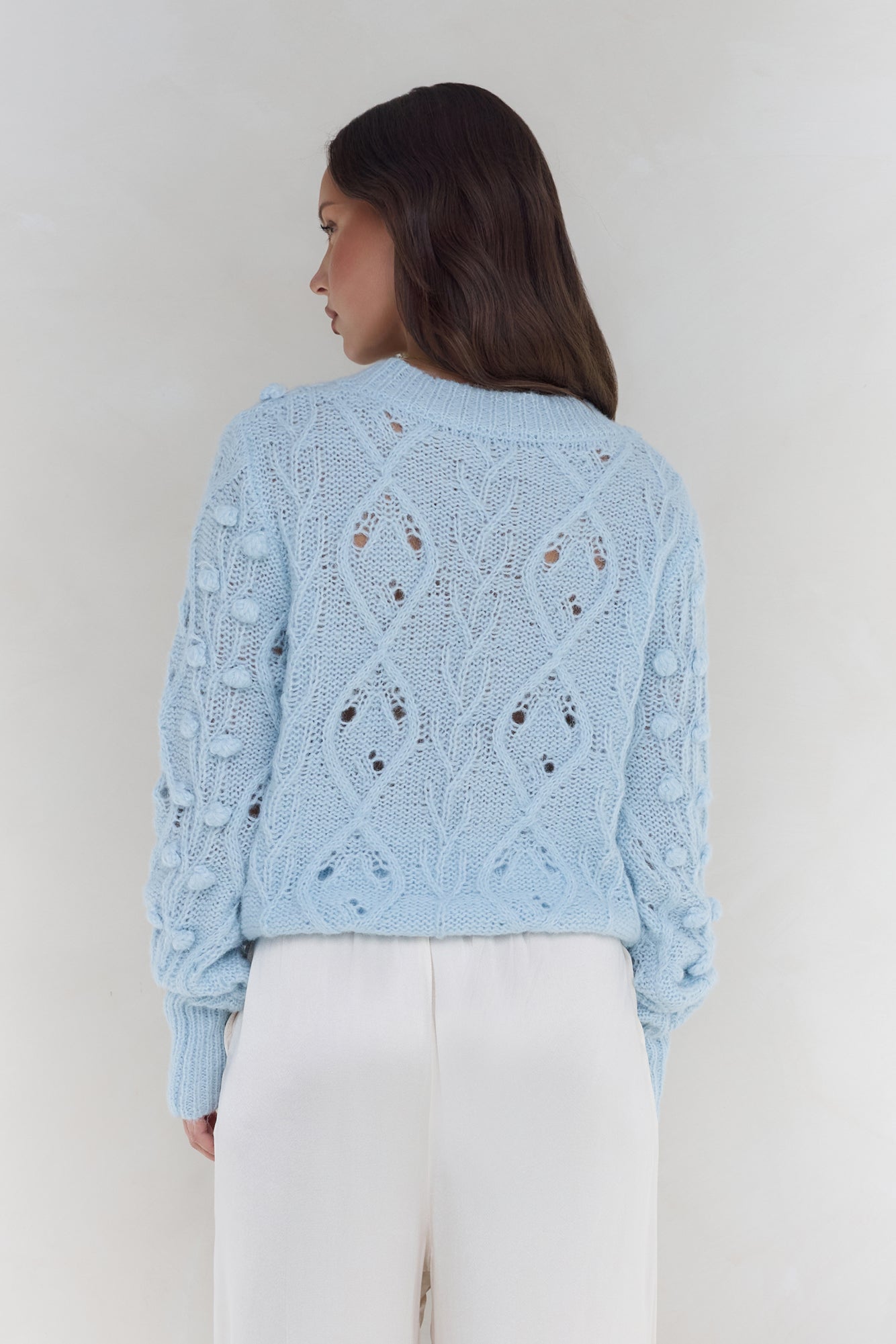 Winterberry Knit Sweater Blue