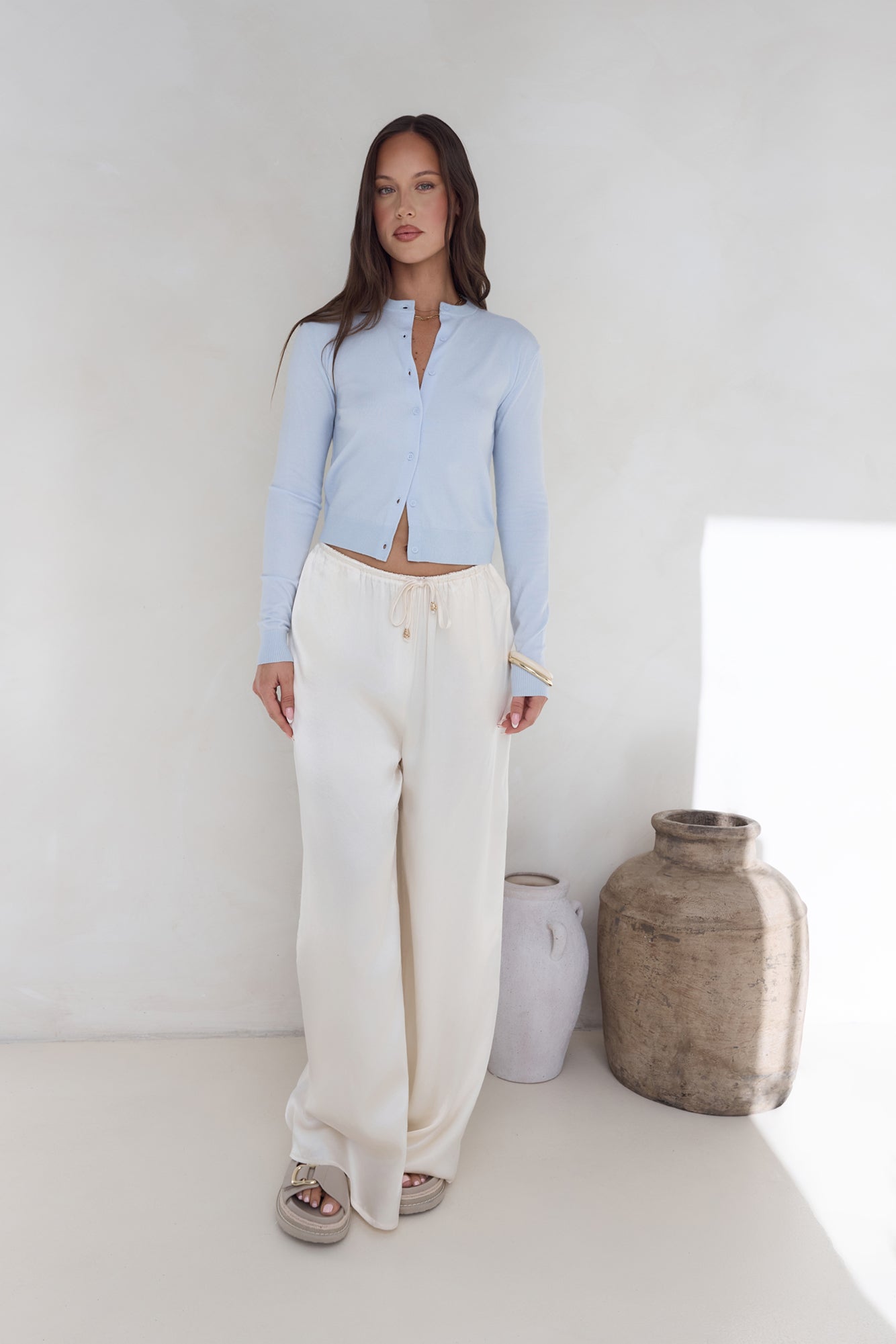 Cardi Season Long Sleeve Cardigan Blue