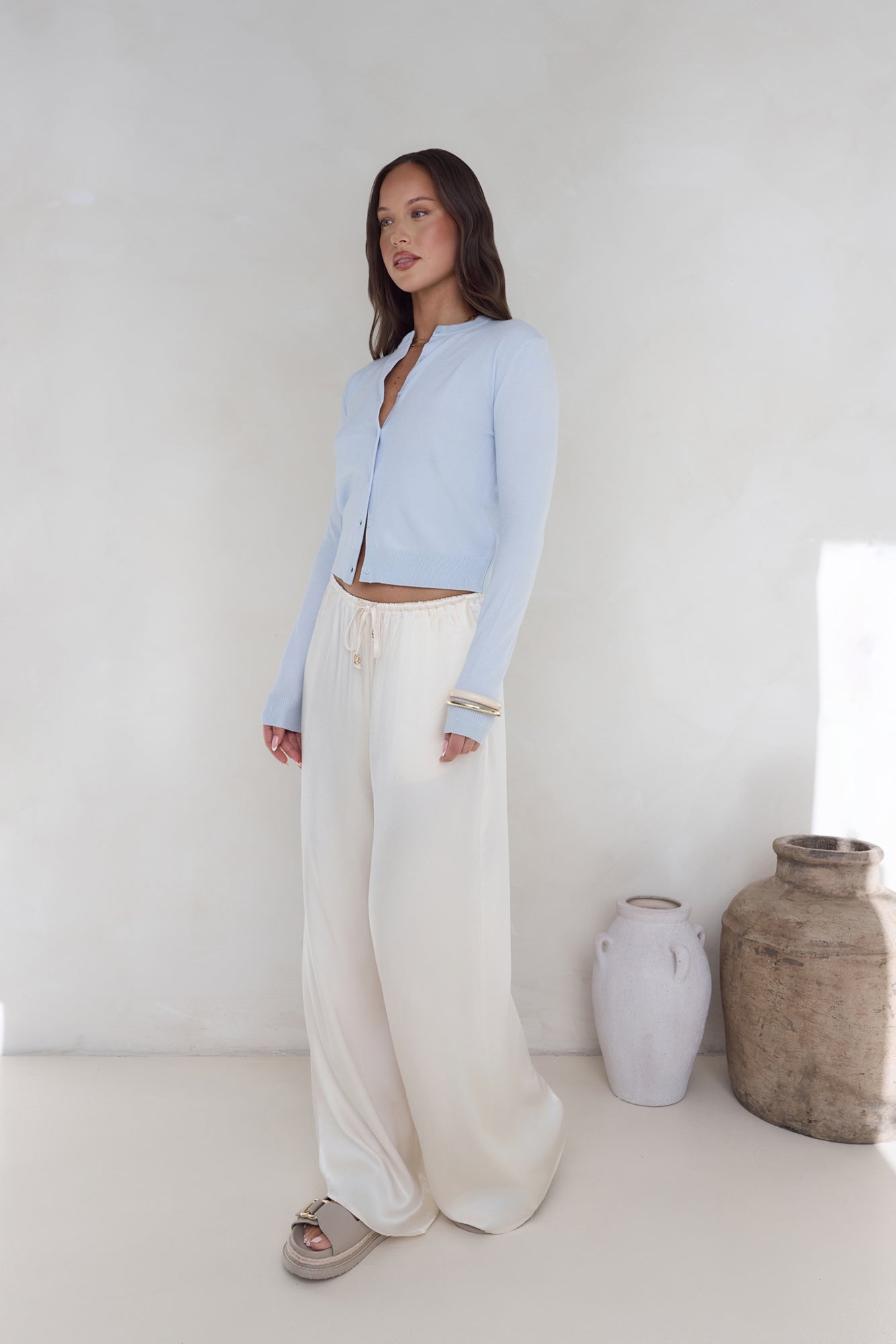 Cardi Season Long Sleeve Cardigan Blue