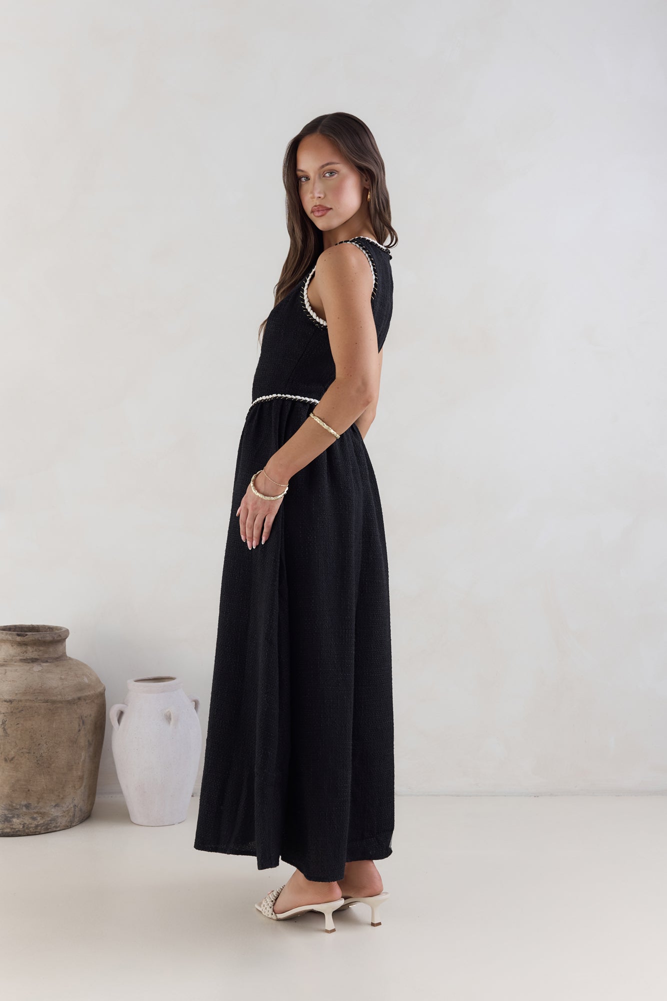 Sea Breeze Stories Maxi Dress Black