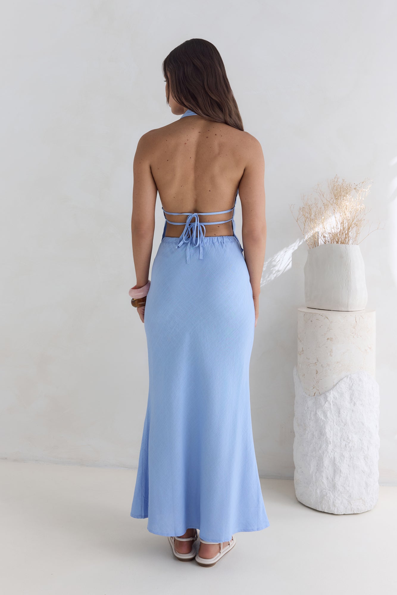 Aquatic Wonder Halter Top Blue