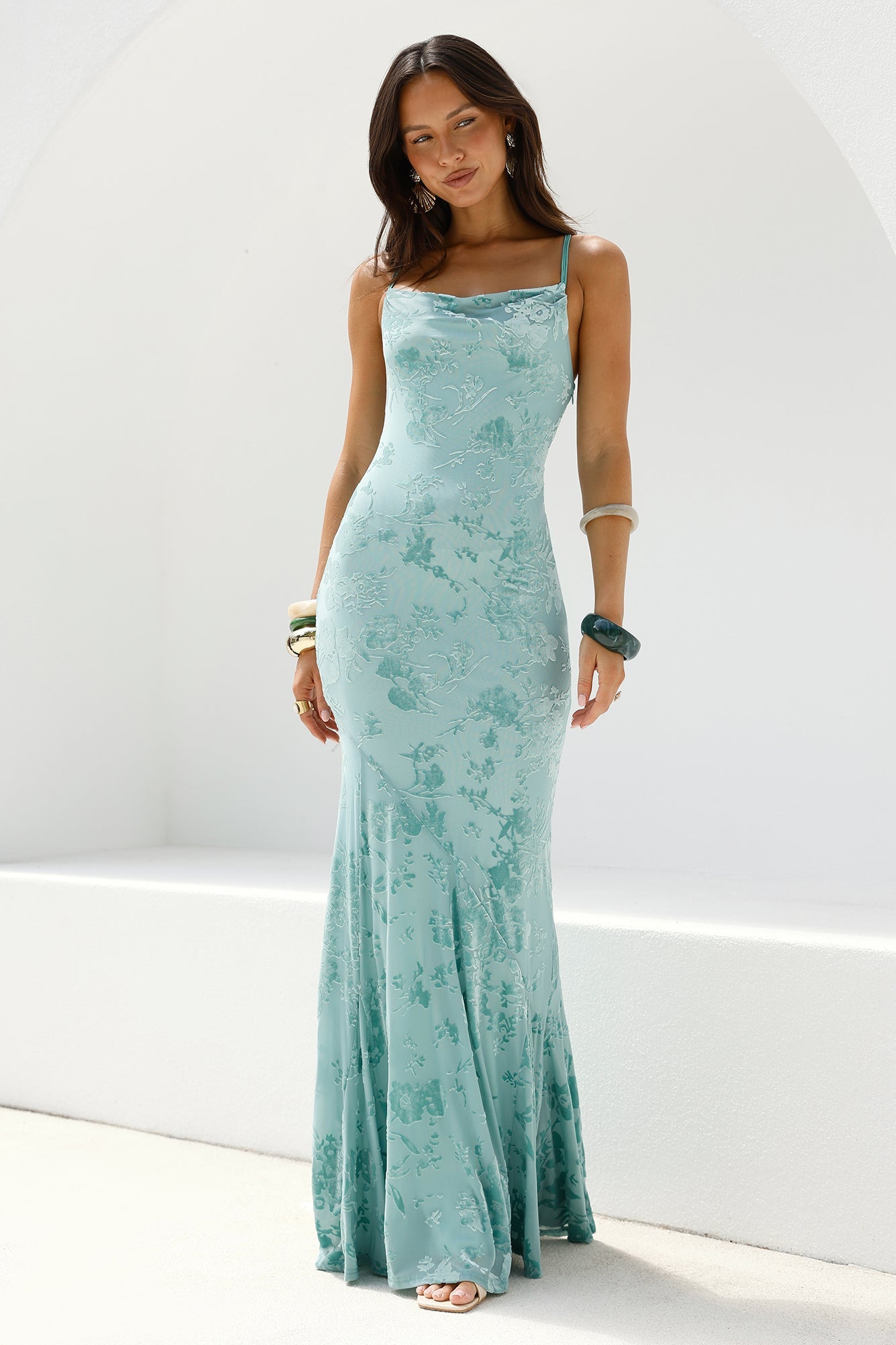 Fortune Flow Maxi Dress Sage