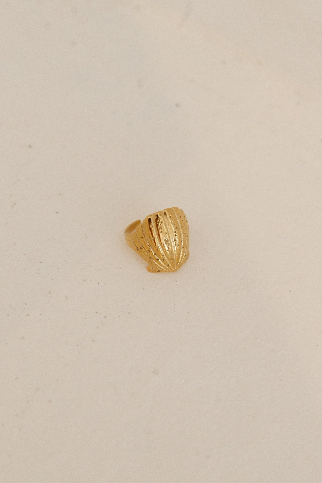 18K Gold Plated Shimmering Treasure Ring Gold