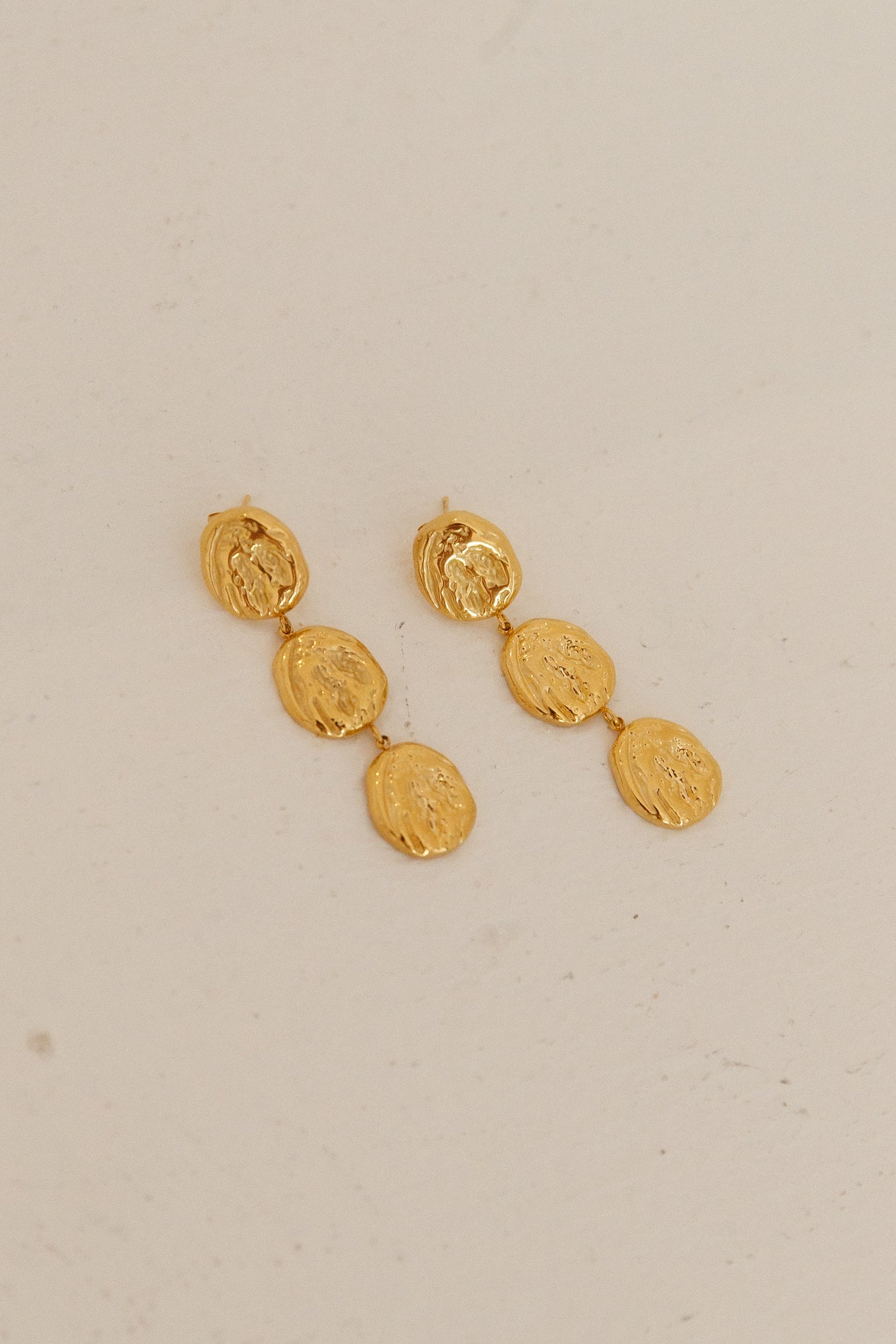 18k Gold Plated Hidden Gold Earrings Gold