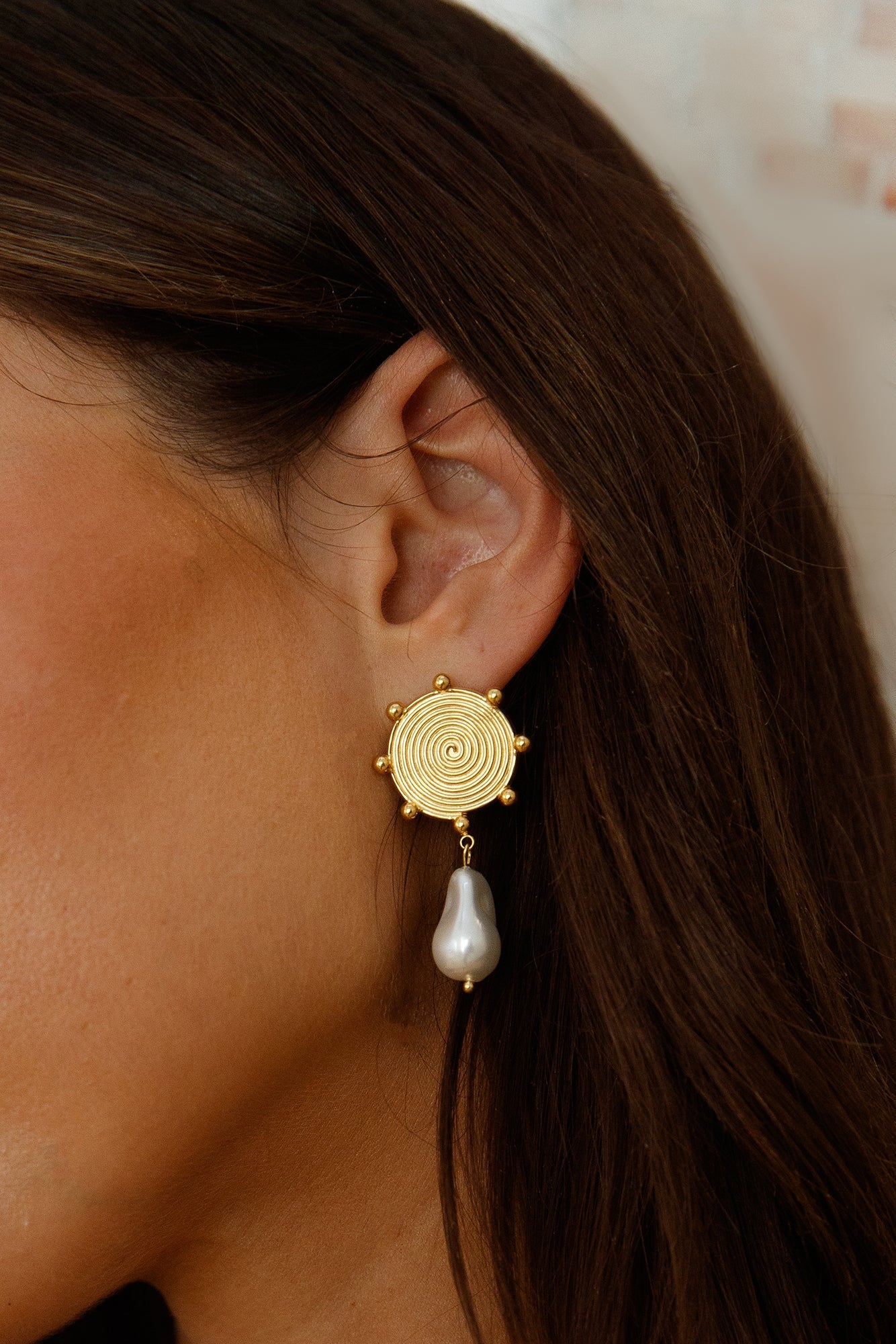 18K Gold Plated Solar Love Earrings Gold