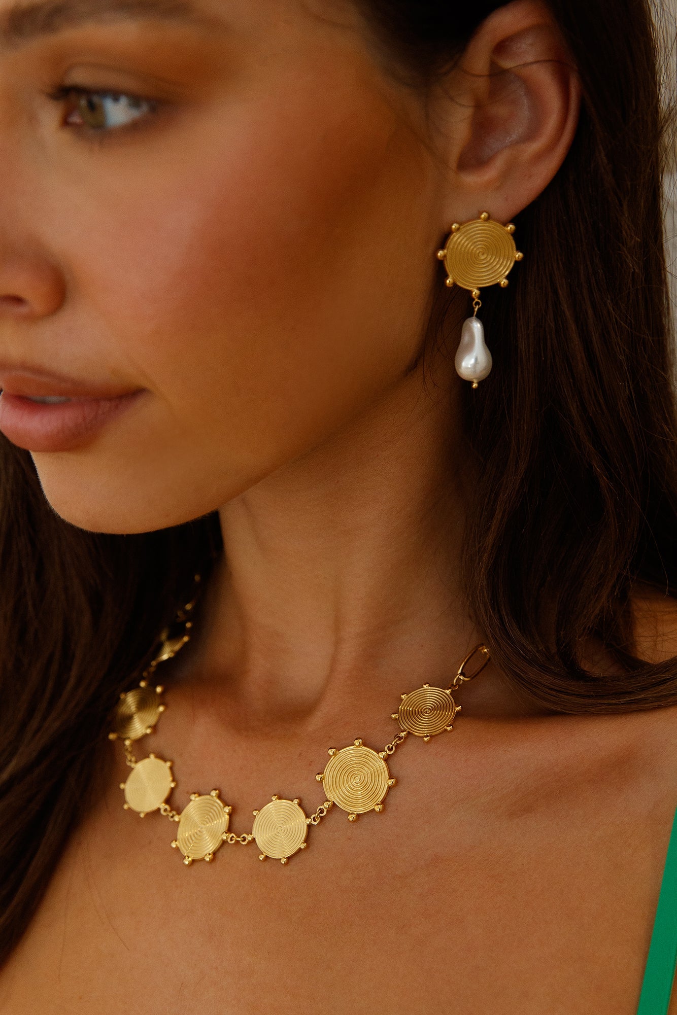 18K Gold Plated Solar Love Earrings Gold