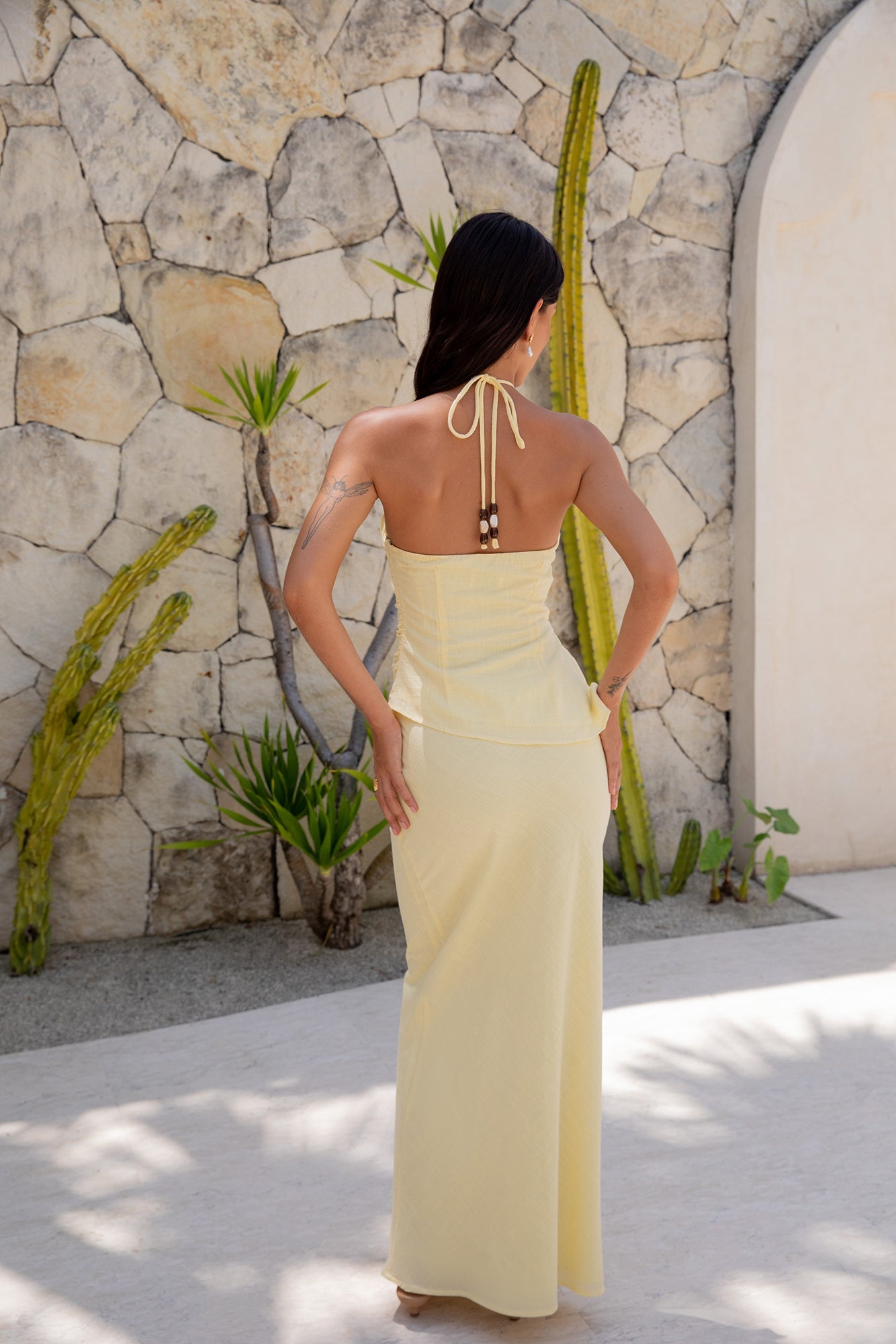 Halzie Maxi Skirt Yellow