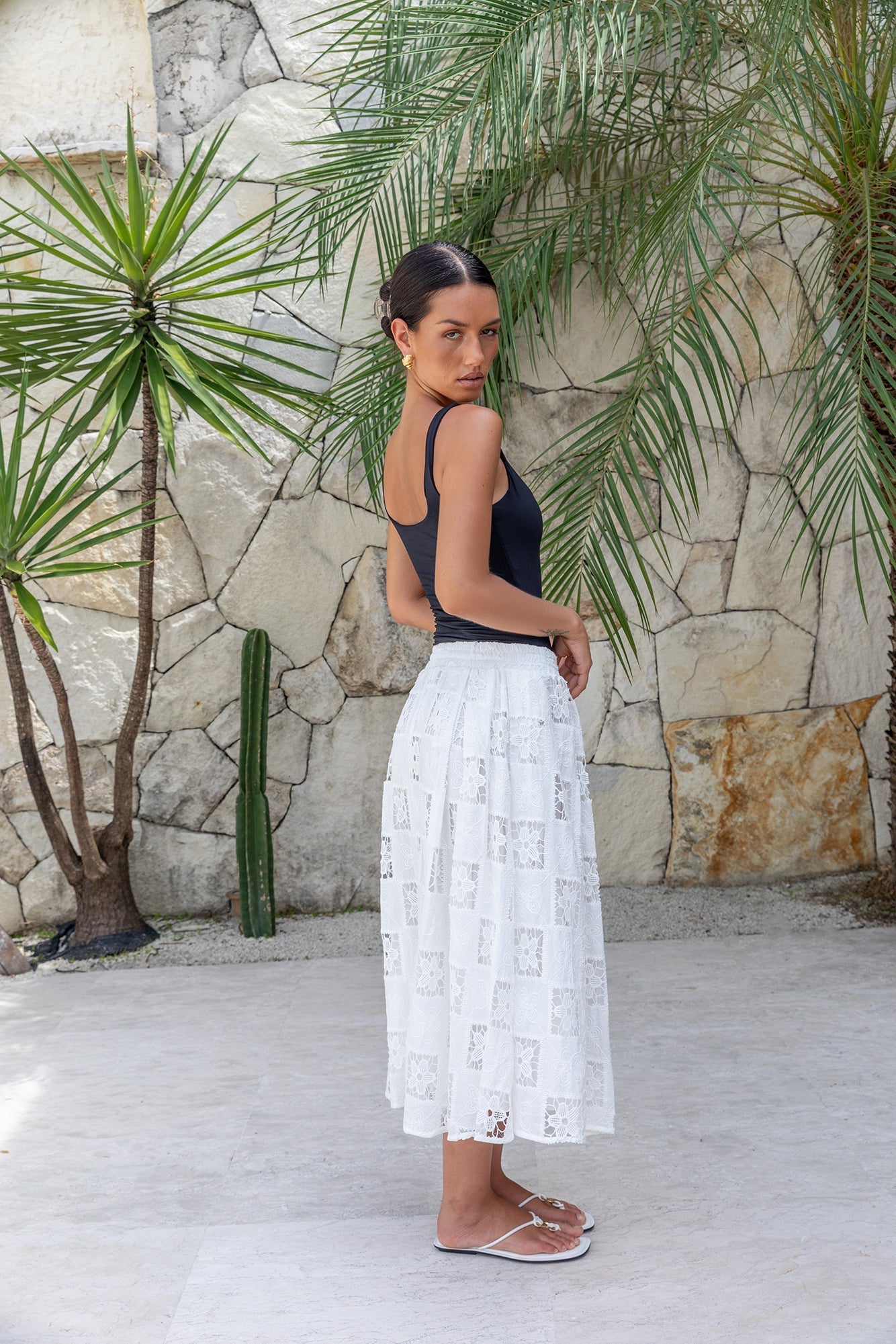 BASE Everyday Staple Singlet Top Black