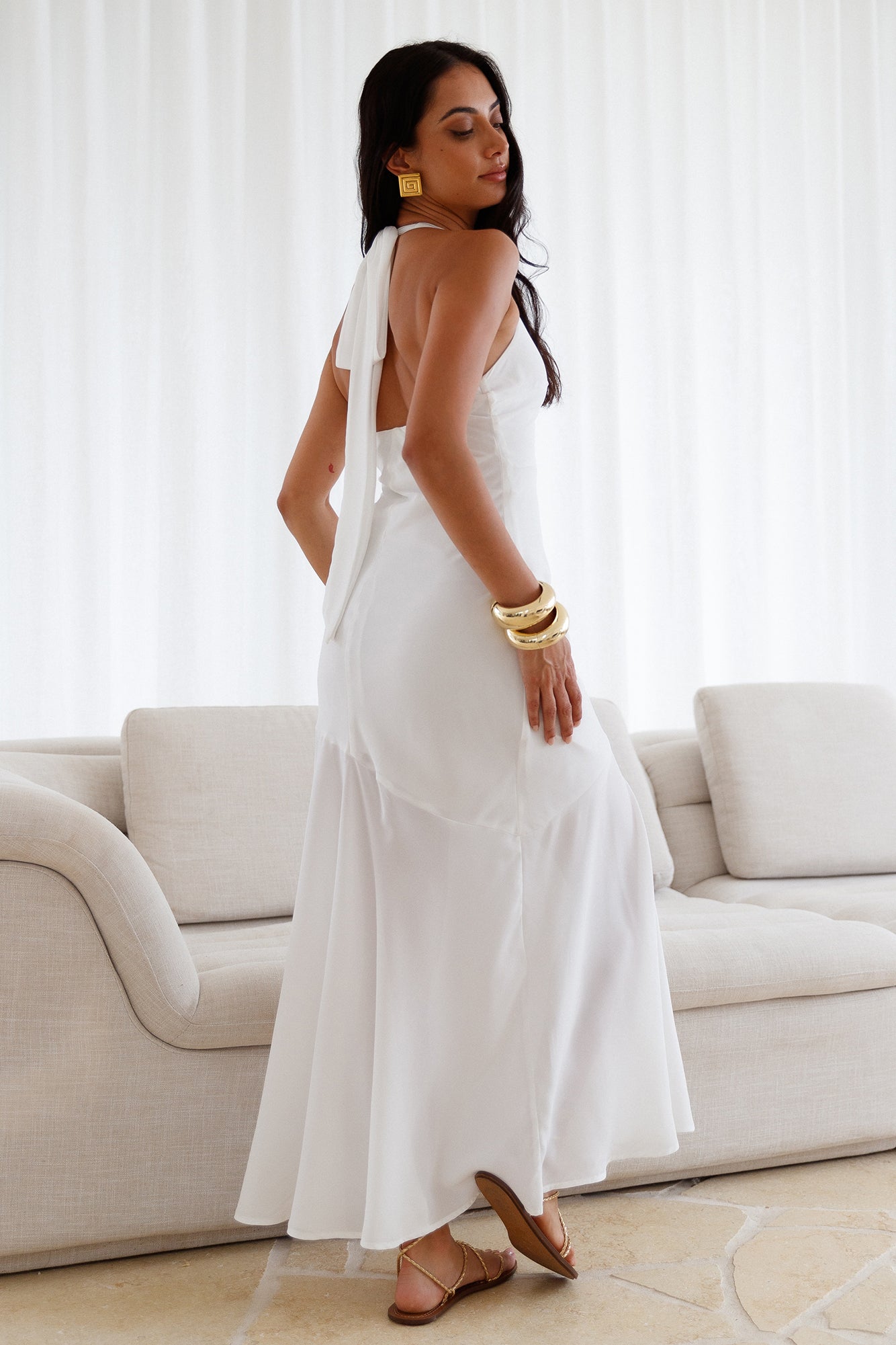 Ivory Dream Maxi Dress White