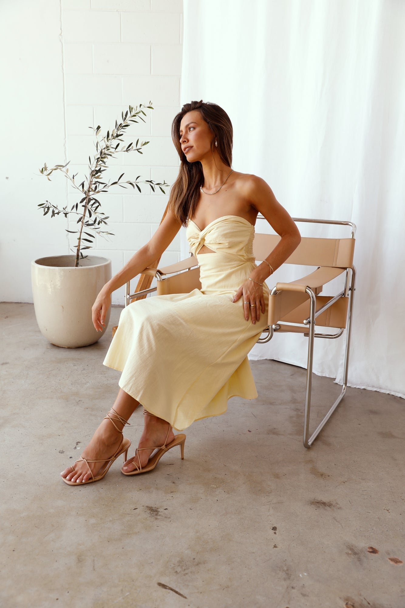 My Advice Maxi Dress Yellow