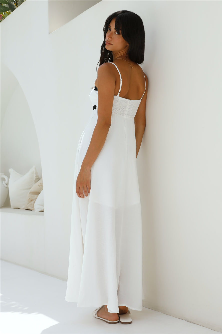 Blowing Away Maxi Dress White