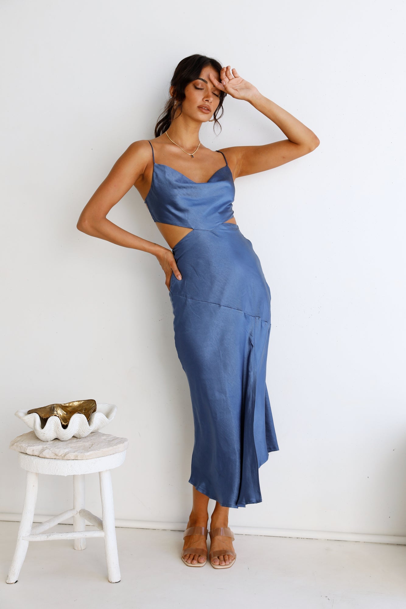 Touch The Sky Maxi Dress Blue