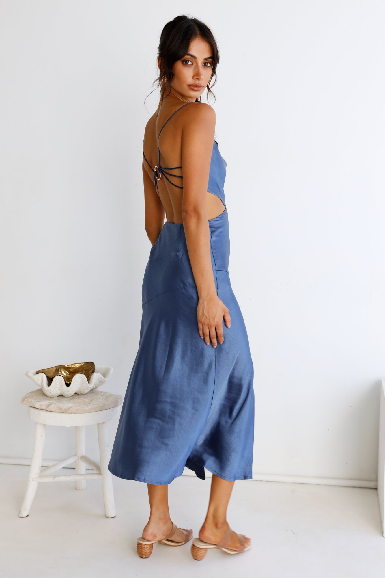 Touch The Sky Maxi Dress Blue