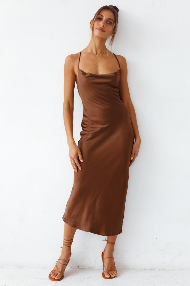 Sanctuary Maxi Dress Brown