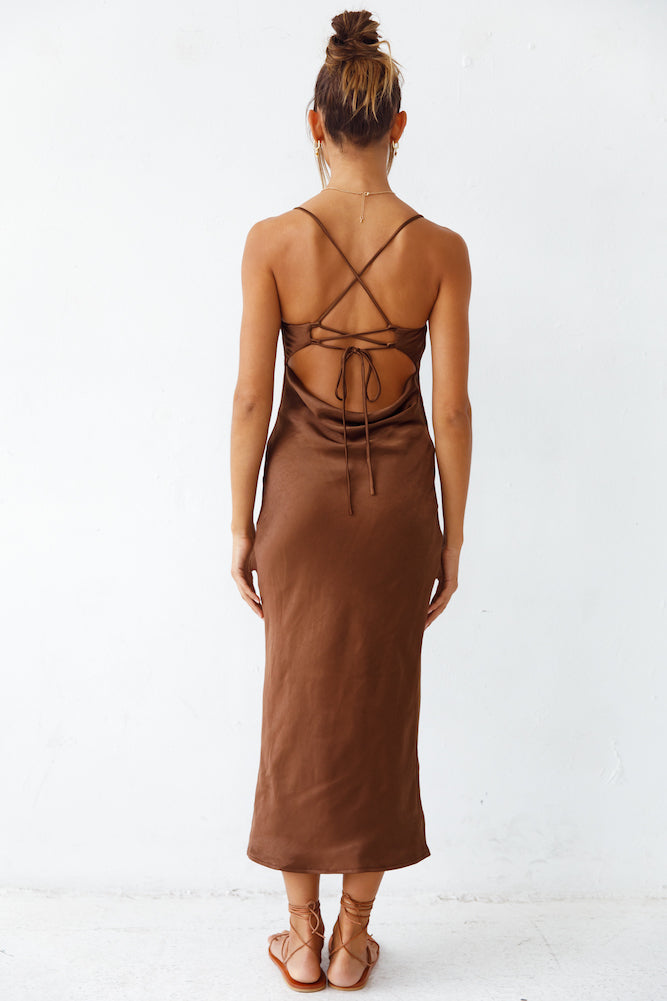 Sanctuary Maxi Dress Brown