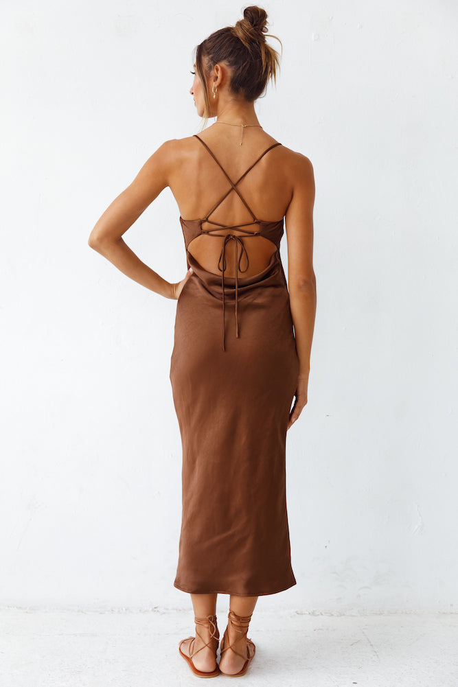 Sanctuary Maxi Dress Brown