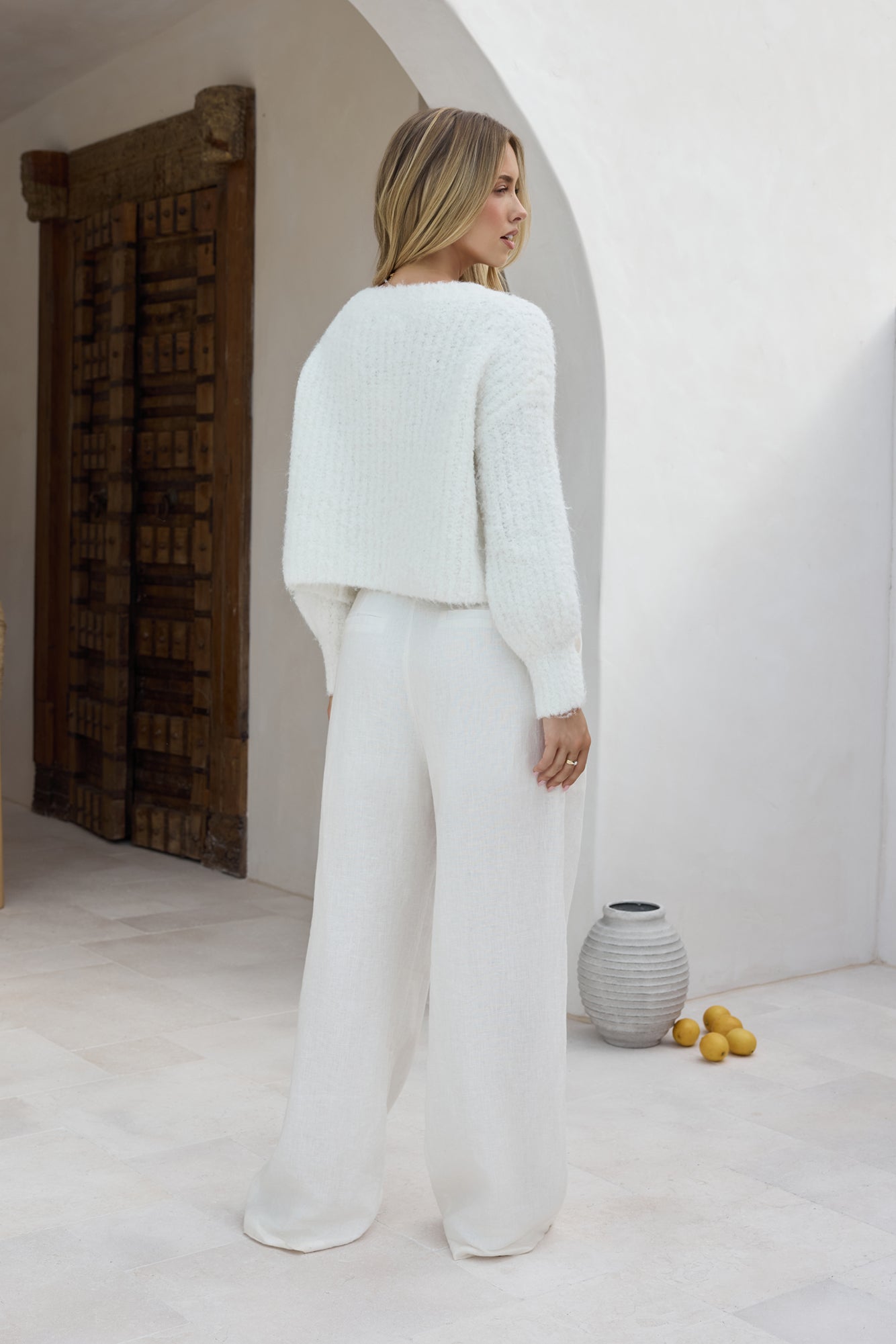 Ice Queen Knit Cardigan White